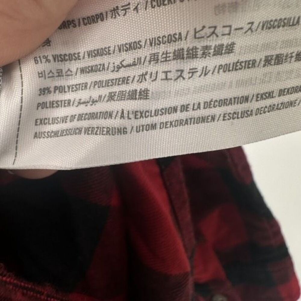 Abercrombie & Fitch Women’s Buffalo Plaid Button Down Soft A&F Collection Small - Picture 11 of 12